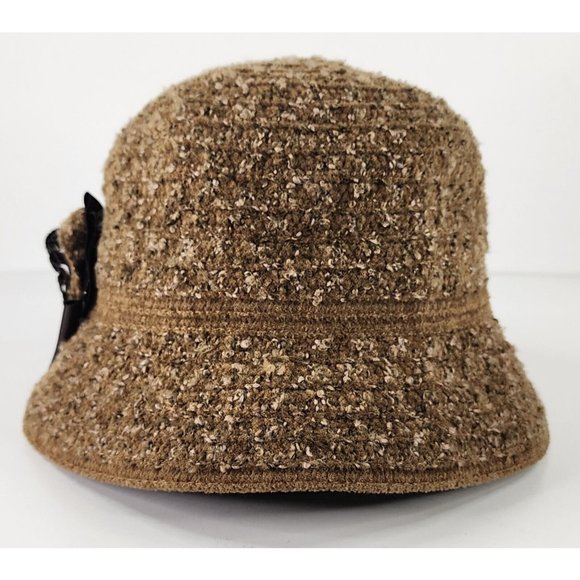Betmar New York Bucket Hat Womens One Size Brown Bowler Derby Roll Grandma Core - Picture 4 of 13